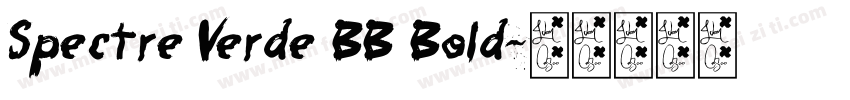 Spectre Verde BB Bold字体转换
